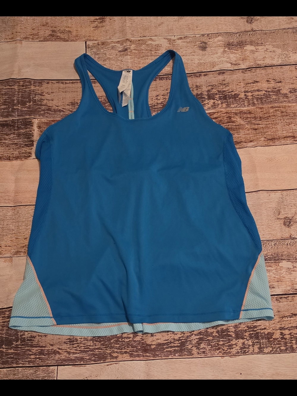 New Balance Blue Racerback Athletic Tank Top